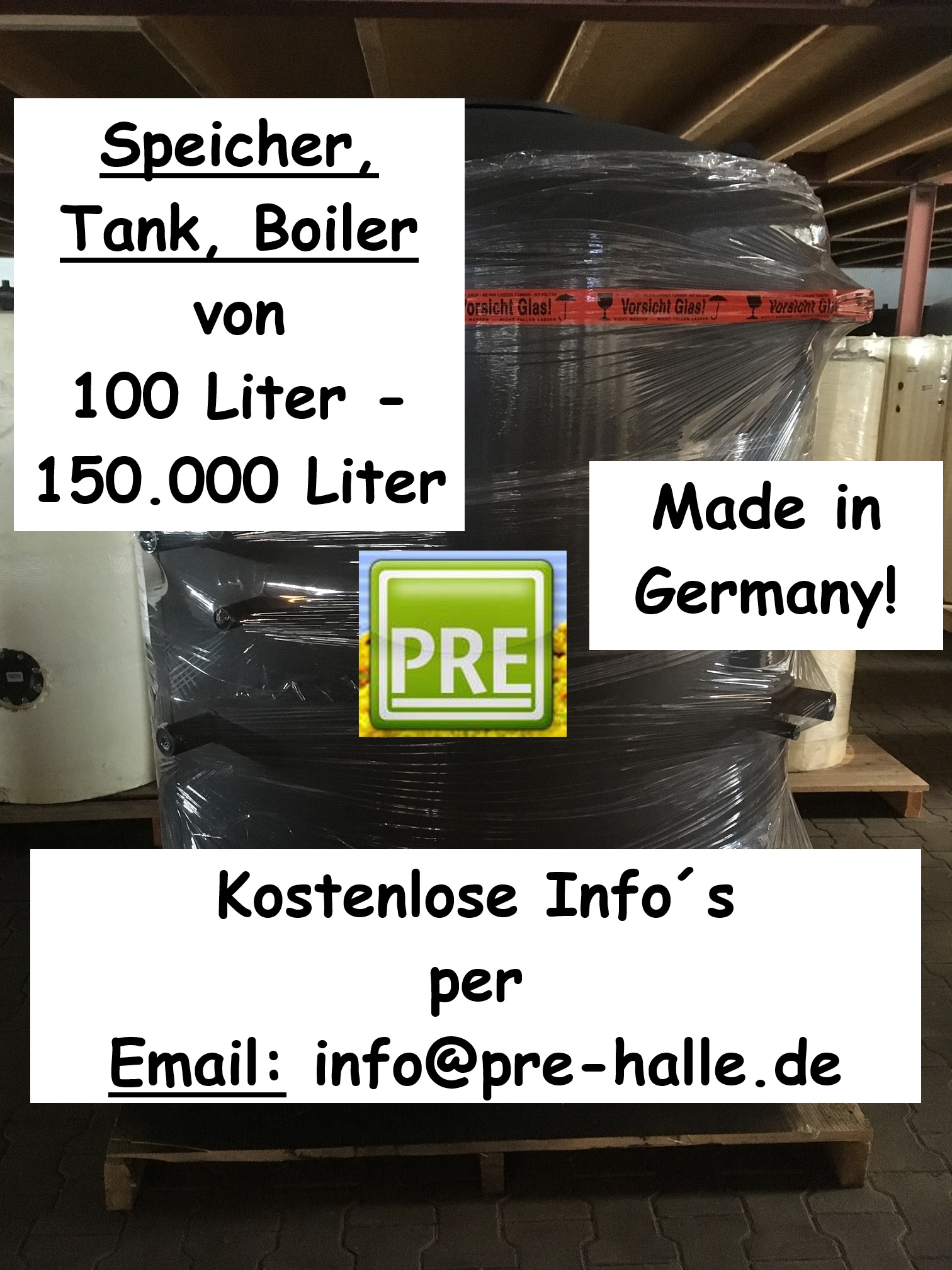 Pufferspeicher, Speicher, prehalle, sonderbau, stahl, edelstahl, heizung, solar, kamin, ofen wärmepumpe, holzvergaser, bhkw, pelletofen, prehalle, atmos, HVS, Vergaser, fernwärme, Nahwärme, ing, heizungsbau, installateur, kaminkehrer, Schornsteinfeger, Stahl, Edelstahl, LG, installatie, tank, boiler, ochsner, halle
